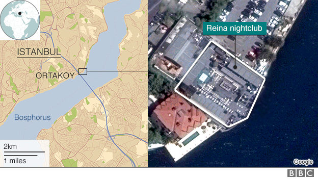 Vị tr&iacute; của hộp đ&ecirc;m Reina (Đồ họa: BBC)