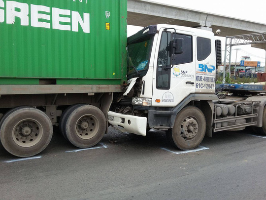 Hiện trường vụ tai nạn.