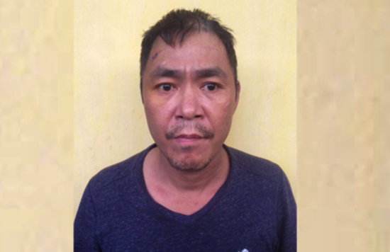 Đối tượng Đặng Kim Hưng tại cơ quan c&ocirc;ng an.