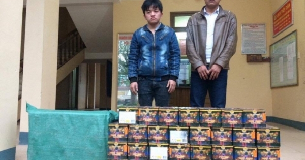 Bắt hai đối tượng vận chuyển 115kg pháo từ Quảng Bình ra Hà Tĩnh tiêu thụ