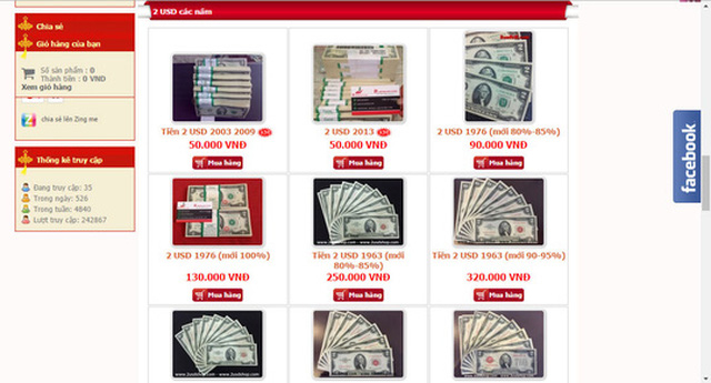 Đổi tiền mới đang được giao dịch nhộn nhịp tr&ecirc;n mạng