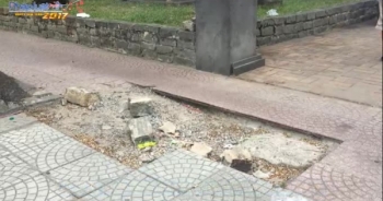 TP HCM: Nhiều đoạn vỉa hè hư hỏng nhếch nhác