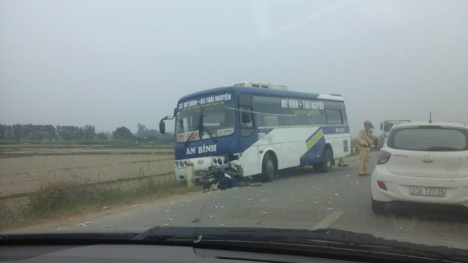 Vụ tai nạn khiến nam thanh ni&ecirc;n tử vong tại chỗ.