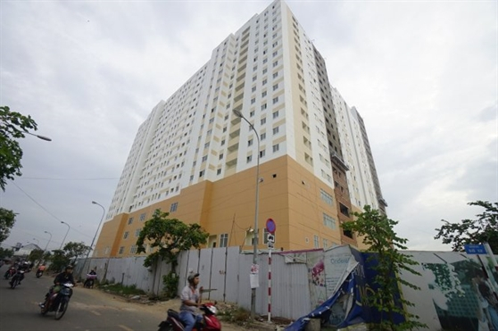 Một dự &aacute;n nh&agrave; ph&acirc;n kh&uacute;c b&igrave;nh d&acirc;n ở H&oacute;c M&ocirc;n, TP.HCM.