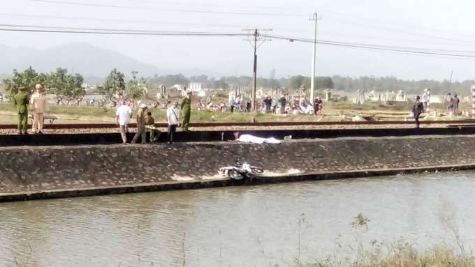 Hiện trường vụ tai nạn.