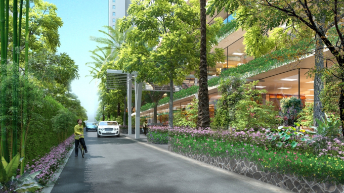 Cho&aacute;ng ngợp trước kh&ocirc;ng gian xanh ng&uacute;t ng&agrave;n ở Ecolife Capitol