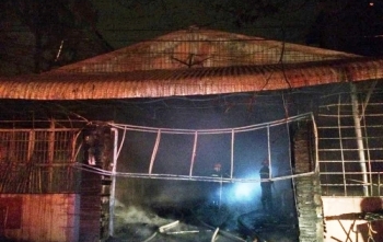 Cháy quán thịt chó trong đêm, nhiều người tháo chạy