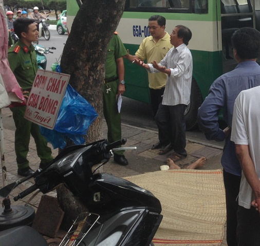 Hiện trường vụ việc.