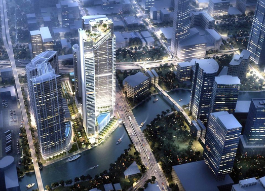 Khu địa ốc ven s&ocirc;ng Miami- Miami River (Ảnh : Forbes).