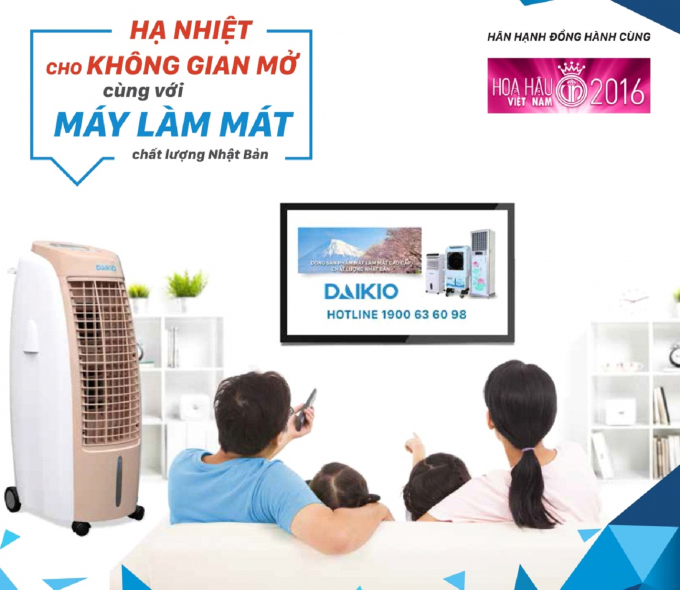 M&aacute;y l&agrave;m m&aacute;t cao cấp Daikio giải nhiệt cho kh&ocirc;ng gian sống của bạn.