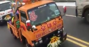 Vĩnh Phúc: Đoàn xe cứu hộ giao thông rước dâu