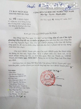 Chủ tịch Nguyễn Đức Chung k&iacute; quyết định về việc kiểm tra th&ocirc;ng tin Ph&aacute;p Luật Plus phản &aacute;nh.