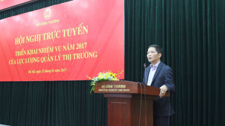 Bộ trưởng Trần Tuấn Anh lưu &yacute; chất lượng c&ocirc;ng t&aacute;c quản l&yacute; thị trường phải được đặt l&ecirc;n h&agrave;ng đầu.