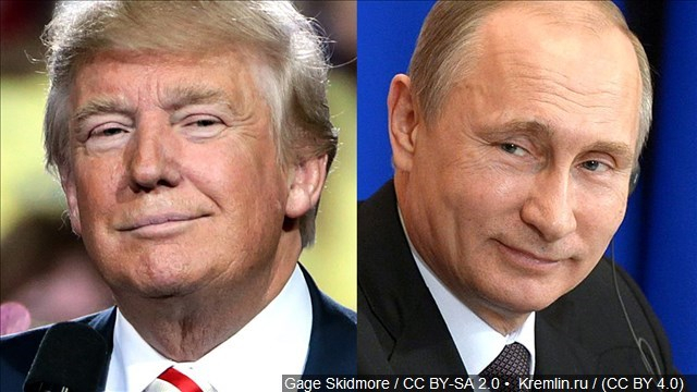 Tổng thống Mỹ Donald Trump (tr&aacute;i) v&agrave; Tổng thống Nga Vladimir Putin (phải). (Ảnh: Kremlin.ru)
