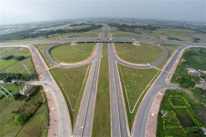 Đường V&otilde; Nguy&ecirc;n Gi&aacute;p nh&igrave;n từ tr&ecirc;n cao (Ảnh: L&ecirc; Hiếu).