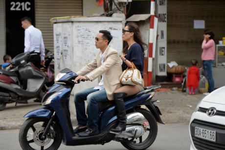 Theo quan s&aacute;t, tỷ lệ người đi xe m&aacute;y