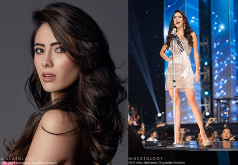 Th&iacute; sinh Marina Jacoby của Nicaragua c&oacute; nụ cười v&ocirc; c&ugrave;ng tươi tắn v&agrave; phong th&aacute;i tự tin