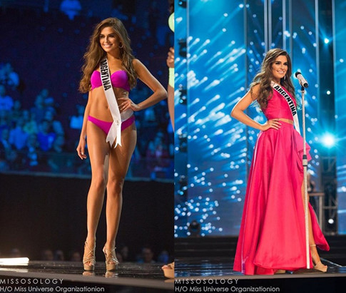 Th&iacute; sinh Argentina xinh đẹp trong trang phục bikini v&agrave; dạ hội