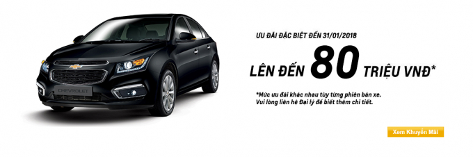 H&agrave;ng loạt mẫu xe Chevrolet giảm gi&aacute; s&acirc;u