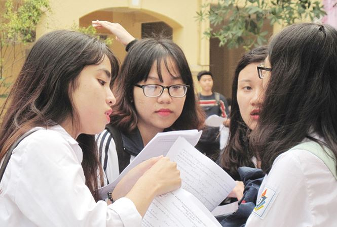 Th&iacute; sinh tại m&ugrave;a thi 2017. Ảnh: tienphong.vn