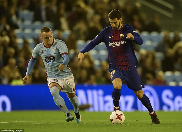 Barcelona g&acirc;y thất vọng khi bị Celta Vigo cầm h&ograve;a. (Ảnh: AFP/Getty Images)