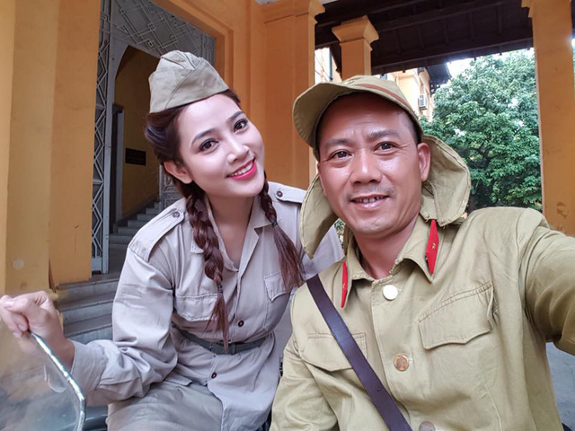 Diễn vi&ecirc;n Lương Thanh Hằng v&agrave; Đạo diễn B&igrave;nh Trọng.