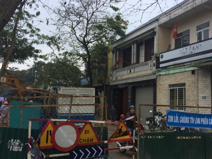 Khoanh v&ugrave;ng để thi c&ocirc;ng dự &aacute;n.