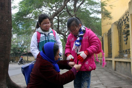 Học sinh mầm non, tiểu học nghỉ học khi nhiệt độ dưới 10 độ C trở xuống. (ảnh Tr&uacute;c Linh)