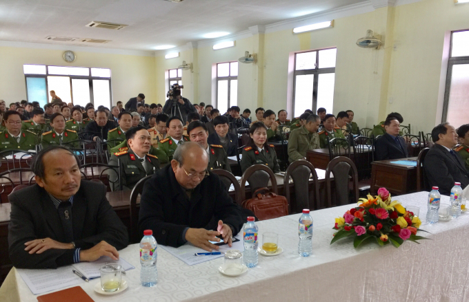 Nhiều c&aacute;n bộ v&agrave; l&atilde;nh đạo ng&agrave;nh C&ocirc;ng an v&agrave; đường sắt tham dự buổi sơ kết.