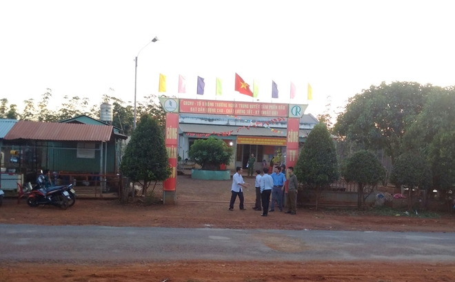 Trụ sở n&ocirc;ng trường, nơi xảy ra vụ &aacute;n. (Ảnh: b&aacute;o C&ocirc;ng an nh&acirc;n d&acirc;n)