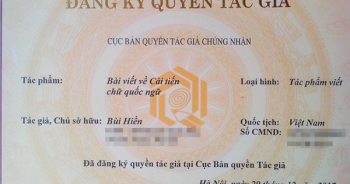 PGS Bùi Hiền đăng ký bản quyền 