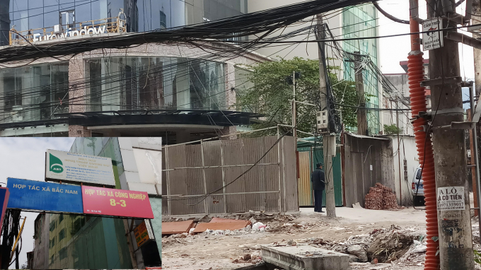 B&atilde;i tr&ocirc;ng giữ xe trong c&ocirc;ng tr&igrave;nh đang x&acirc;y dựng của&nbsp;Hợp t&aacute;c x&atilde; c&ocirc;ng nghiệp 8/3.