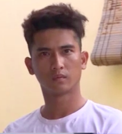 Đối tượng Trần Thanh Tuấn tại cơ quan c&ocirc;ng an.