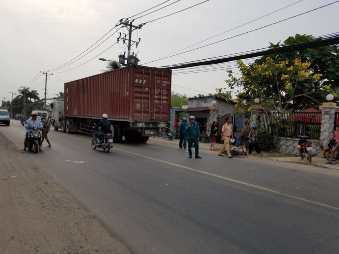 Hiện trường vụ tai nạn.