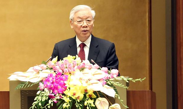 Tổng b&iacute; thư Nguyễn Ph&uacute; Trọng.