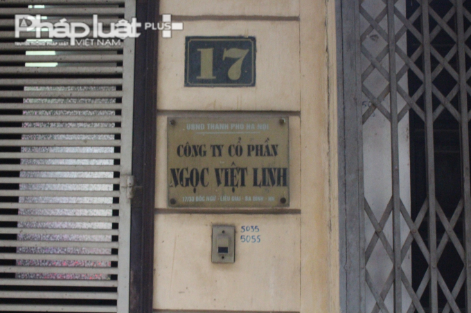 Trụ sở của C&ocirc;ng ty CP Ngọc Việt Linh, đơn vị vừa bị Cục Thuế b&ecirc;u t&ecirc;n v&igrave; nợ thuế, ph&iacute;.