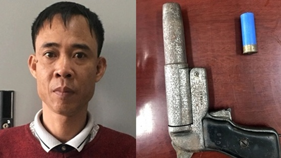 Đối tượng Ơn v&agrave; khẩu s&uacute;ng g&acirc;y &aacute;n.