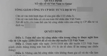 Hé lộ danh tính “Ông sếp”của năm cho toàn bộ nhân viên nghỉ làm xem bóng đá gây bão mạng