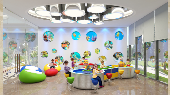 Khu vui chơi d&agrave;nh cho trẻ em ch&uacute; trọng v&agrave;o việc ph&aacute;t triển tr&iacute; tuệ v&agrave; thể chất của trẻ.