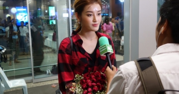 Huyền My được chào đón không thua kém Sao Hollywood tại Myanmar