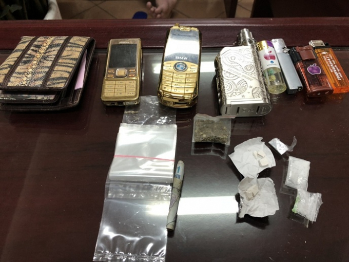 Tang vật thu giữ từ Vũ Đức Tiến.