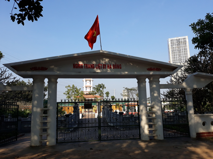 Nghĩa trang liệt sỹ quận H&agrave; Đ&ocirc;ng.