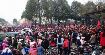 Hàng nghìn cổ động viên Thanh Hóa đón chào ba cầu thủ U23 Việt Nam