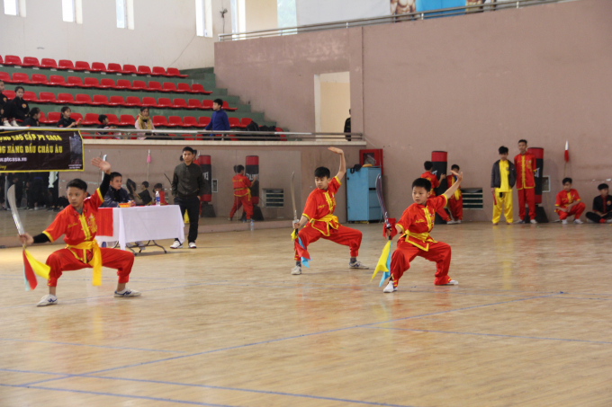 Tưng bừng hội diễn v&otilde; thuật cổ truyền thị x&atilde; Ph&uacute; Thọ lần thứ II