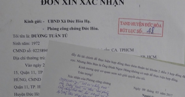 Vụ tranh chấp hợp đồng đặt cọc ở huyện Đức Hòa, Long An: Nguyên đơn có “phép phân thân”?