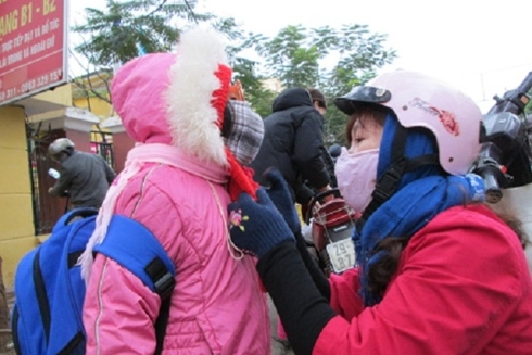 Khi trời r&eacute;t dưới 10 độ, học sinh c&oacute; thể được nghỉ học để tr&aacute;nh r&eacute;t - Ảnh: VOV