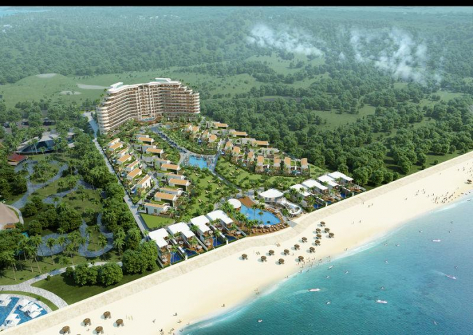 Tổng thể cảnh quan Kahuna Hồ Tr&agrave;m Strip