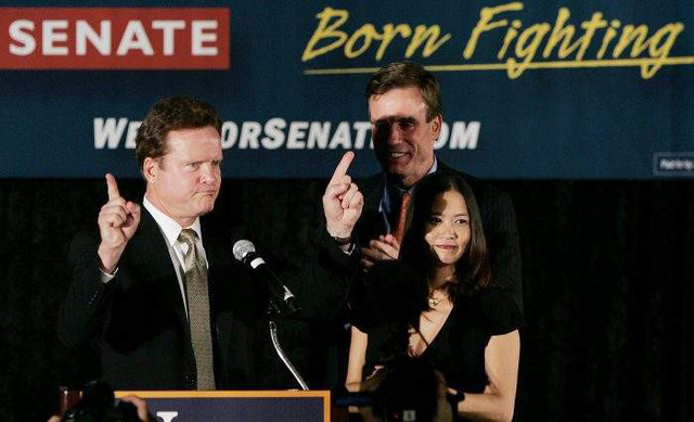 B&agrave; Hong Le l&agrave; một luật sư v&agrave; hỗ trợ rất t&iacute;ch cực cho chồng trong c&aacute;c chiến dịch tranh cử trước đ&acirc;y (Ảnh: Heavy)