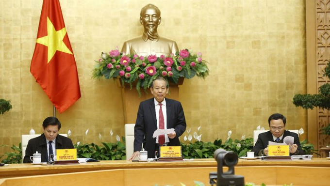 Ph&oacute; Thủ tướng Thường trực Trương H&ograve;a B&igrave;nh nhấn mạnh: Mục ti&ecirc;u năm 2019 l&agrave; kiềm chế k&eacute;o giảm c&aacute;c vụ TNGT li&ecirc;n quan đến xe vận tải kh&aacute;ch v&agrave; xe m&ocirc; t&ocirc;, xe gắn m&aacute;y.