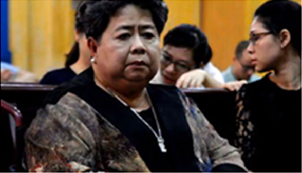 B&agrave; Hứa Thị Phấn trong một phi&ecirc;n t&ograve;a. Ảnh: CTV.